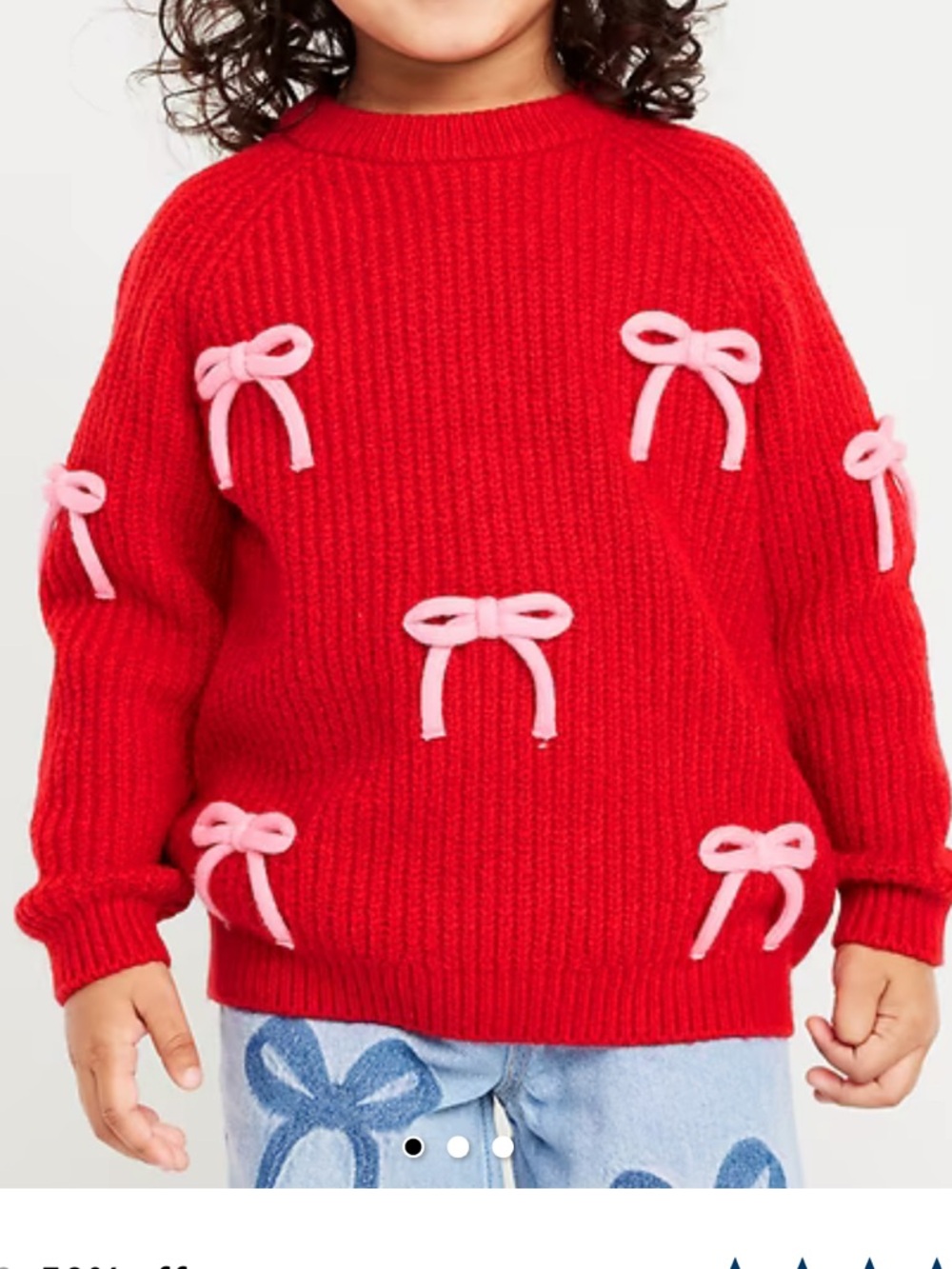 Old Navy SoSoft Long-Sleeve Bows Sweater